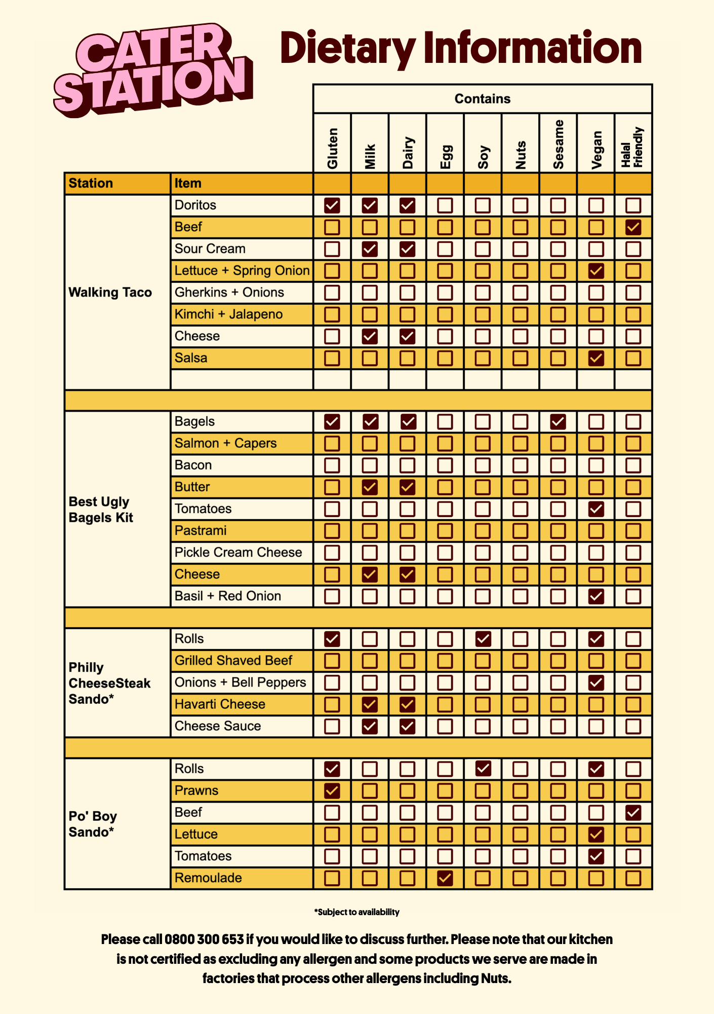 Walking Taco Station