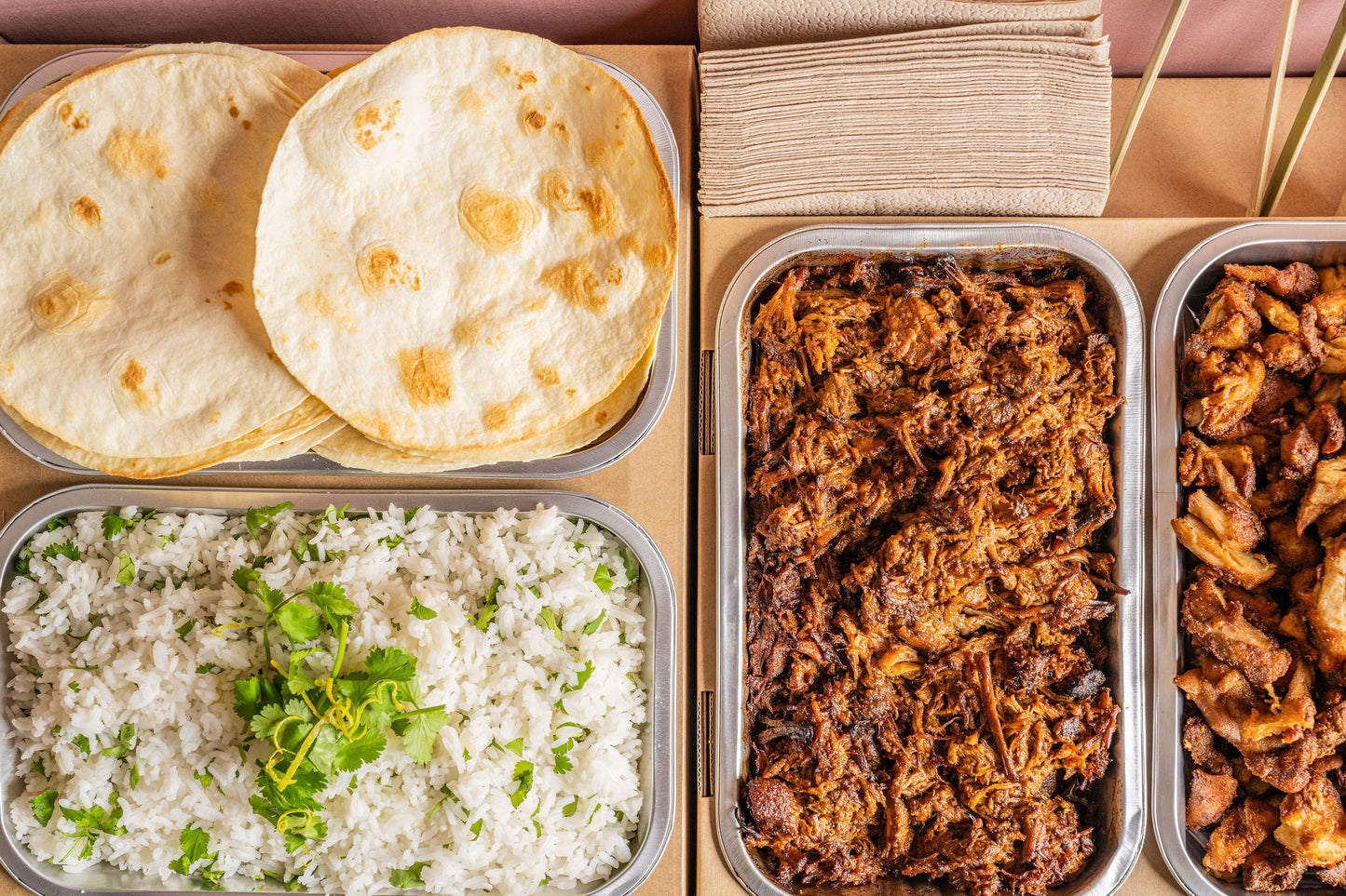 Chipotle Burrito Bowl Station