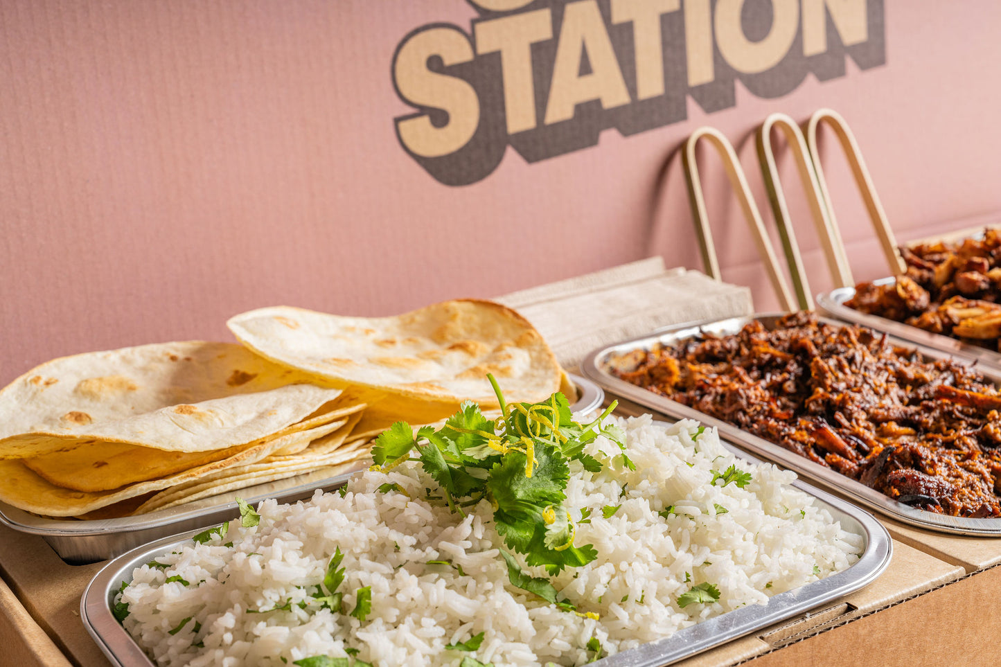 Chipotle Burrito Bowl Station