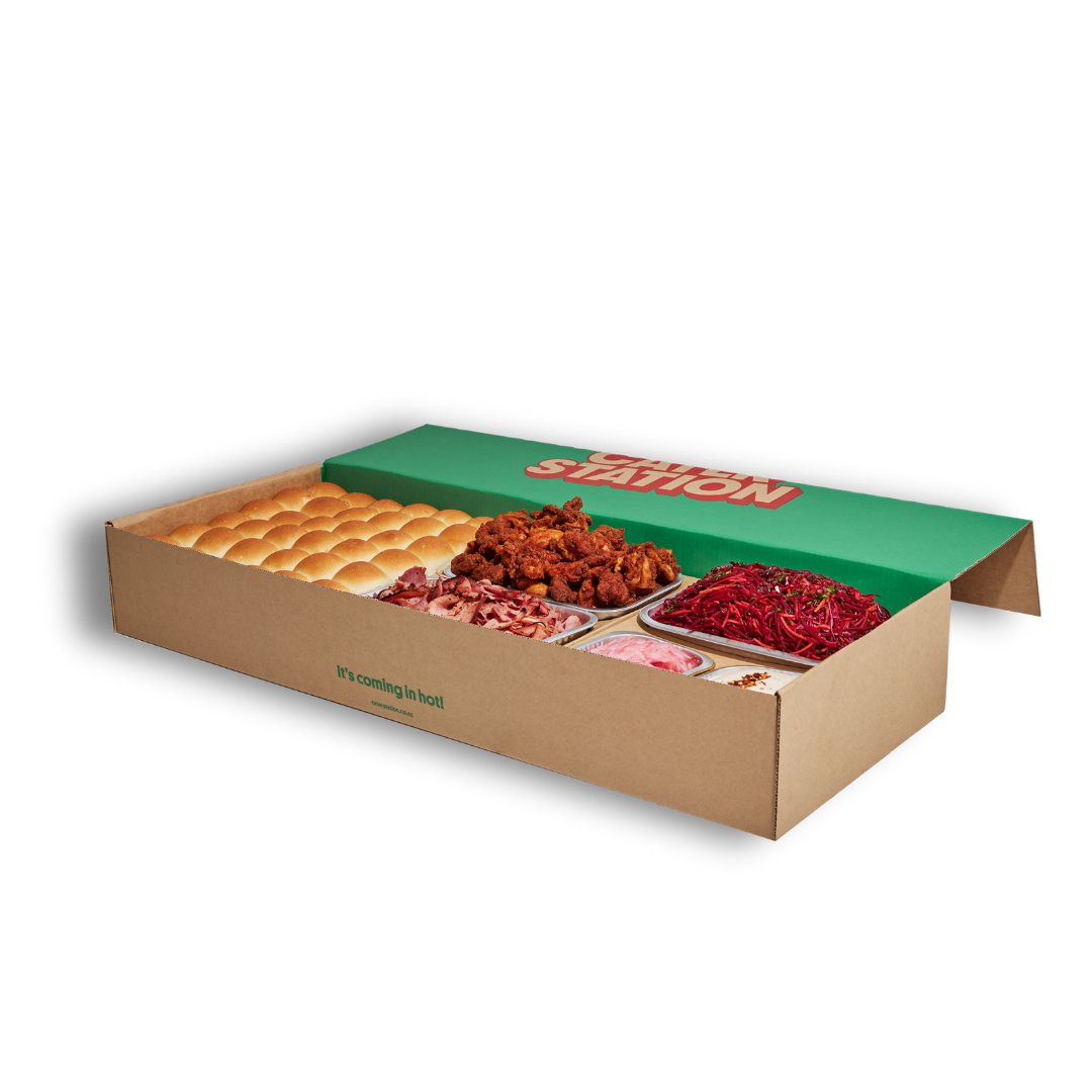 Xmas 120 - 140 Party Pack with dessert (Dietaries covered DF, Gluten Friendly, Vegan)